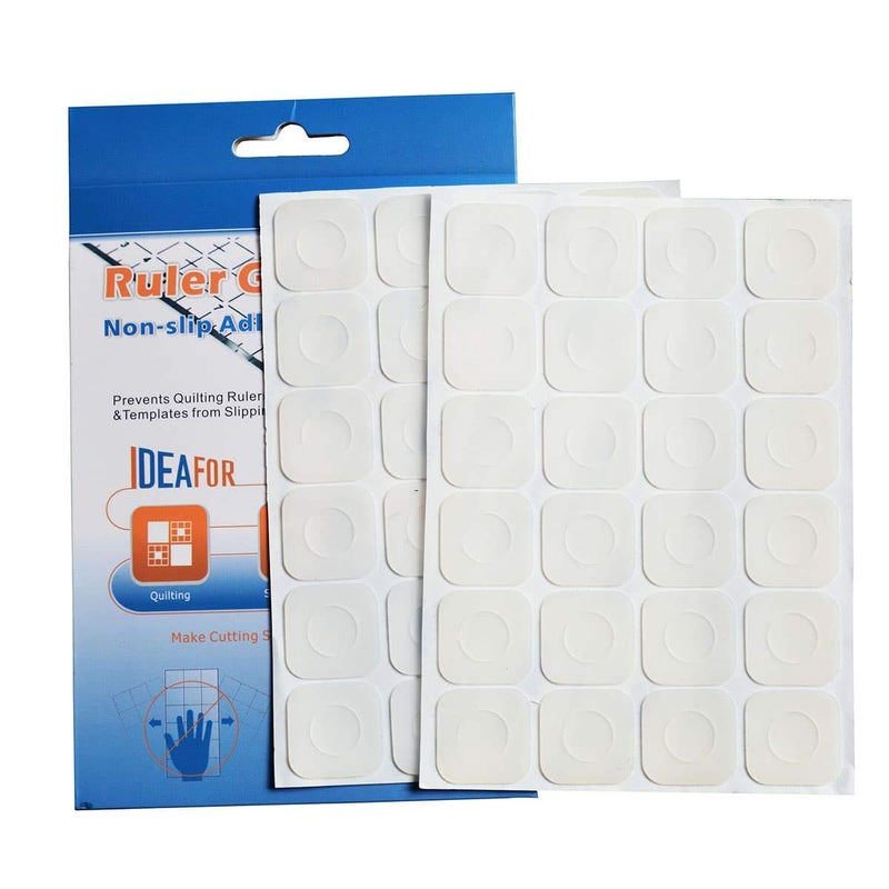 Wingkind Non-Slip Grips for Quilting Rulers, Quilting Templates-96 Pieces/Pkg - Image 2